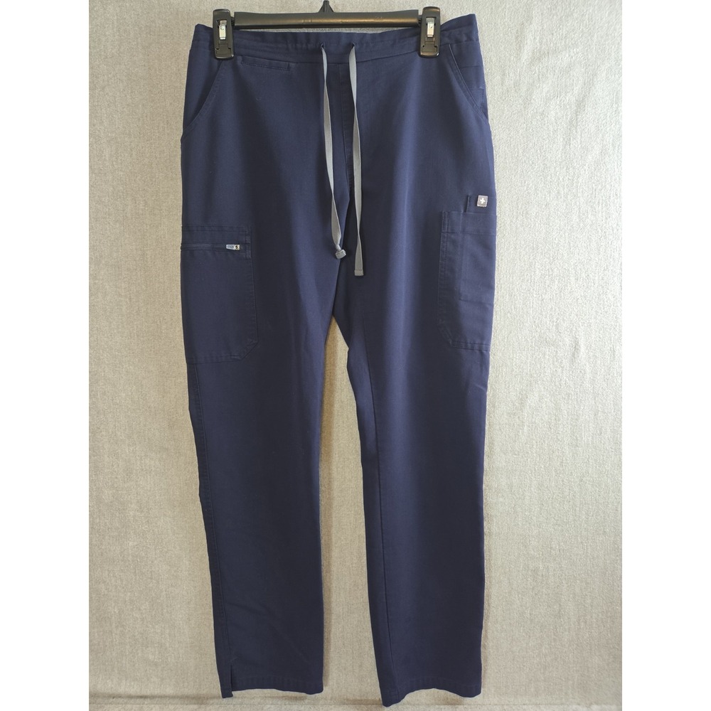 FIGS Yola Slim Fit Womens S Medical Uniform Scrubs Navy Blue Cargo Pants